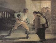 Francisco Goya El Maragato points a gun on Friar Pedro Sweden oil painting artist